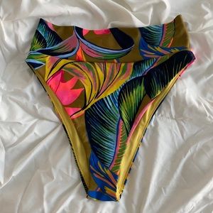 High cut cheeky aerie swim bottoms